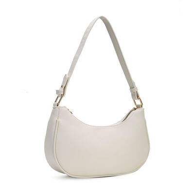 White Leather Hand Bag