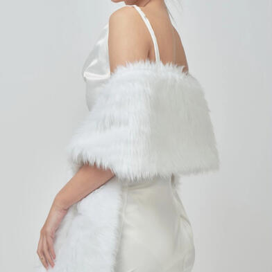 White Fur Shawl