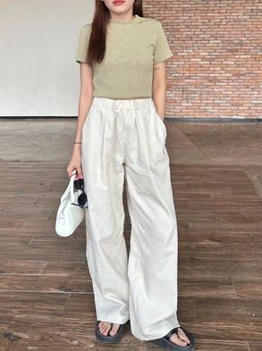 Linen Wide Leg Pants